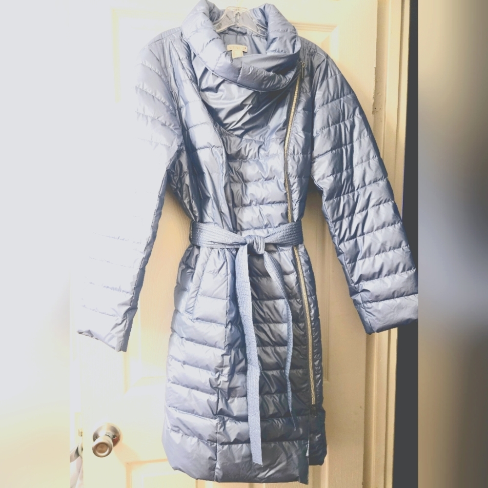 Metallic Puffer Coat